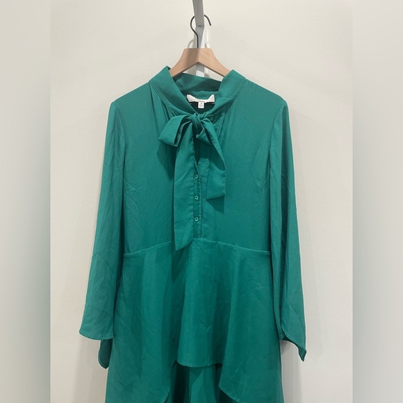 Osman Yousefzada X RTR Bow Front Ruffle Dress Size 10 - Picture 9 of 12